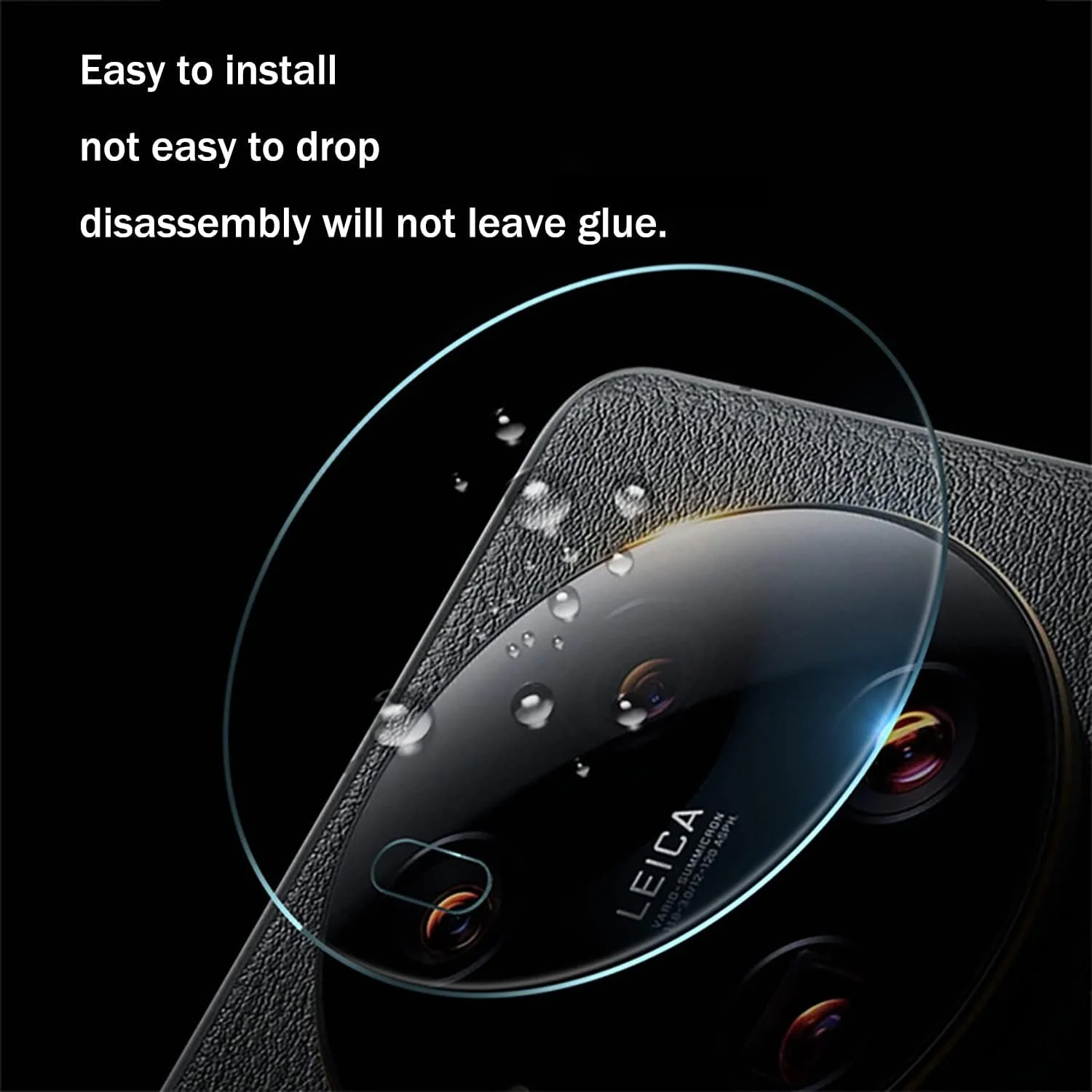 محافظ لنز دوربین پشتی OIATROE برای شیائومی 13 اولترا، [بسته 3 عددی] محافظ صفحه شیشه ای حرارت دیده فوق نازک 2.5D HD لنز دوربین - شفاف