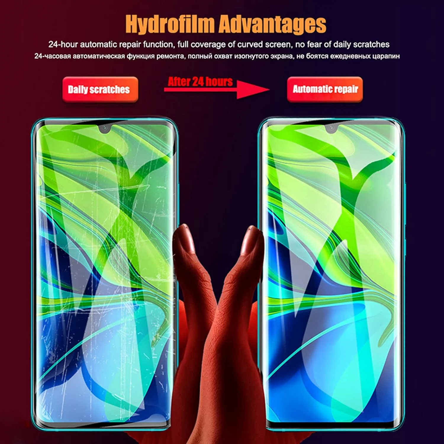 2 عدد فیلم هیدروژل نرم پوشش کامل، برای گوشی های شیائومی ردمی 10X نوت 9s 9 پرو مکس 9C 9A 8 8A 8T پرو (غیر شیشه ای) 2 عدد فیلم هیدروژل نرم پوشش کامل، برای گوشی های شیائومی ردمی 10X نوت 9s 9 پرو مکس 9C 9A 8 8A 8T پرو (غیر شیشه ای)