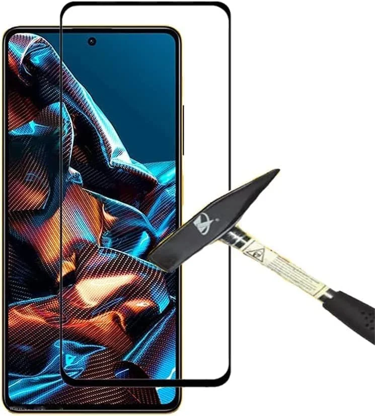 محافظ صفحه نمایش شیشه ای تمپرد با پوشش کامل، وضوح HD، ضد خش و ضد شکستگی برای گوشی شیائومی پوکو X5 پرو 5G محافظ صفحه نمایش شیشه ای تمپرد با پوشش کامل، وضوح HD، ضد خش و ضد شکستگی برای گوشی شیائومی پوکو X5 پرو 5G