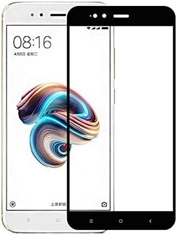 Xiaomi Mi A1 Tempered Glass Screen Protector 2.5D Curved Full Cover Film - Black