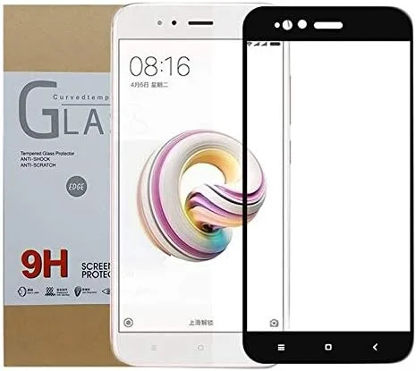 Xiaomi Mi A1 Tempered Glass Screen Protector 2.5D Curved Full Cover Film - Black Xiaomi Mi A1 Tempered Glass Screen Protector 2.5D Curved Full Cover Film - Black