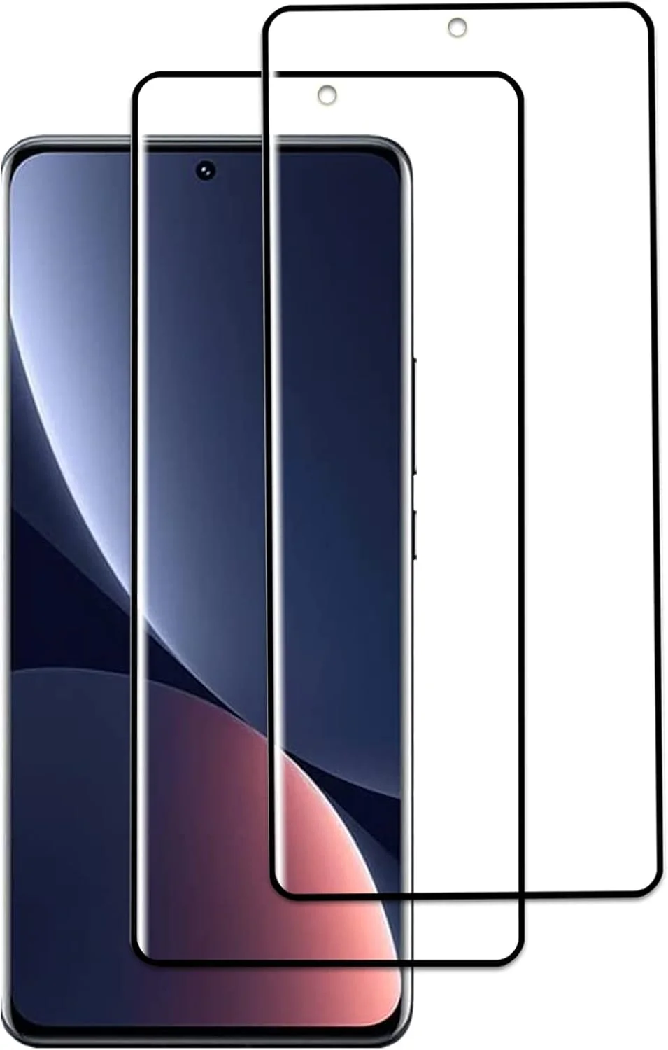 O Ozone [2 Pack] Tempared Glass Screen Protector, 9H Tempered Glass Film Case-Friendly, HD Clear Full Coverage (Xiaomi 12 Pro)