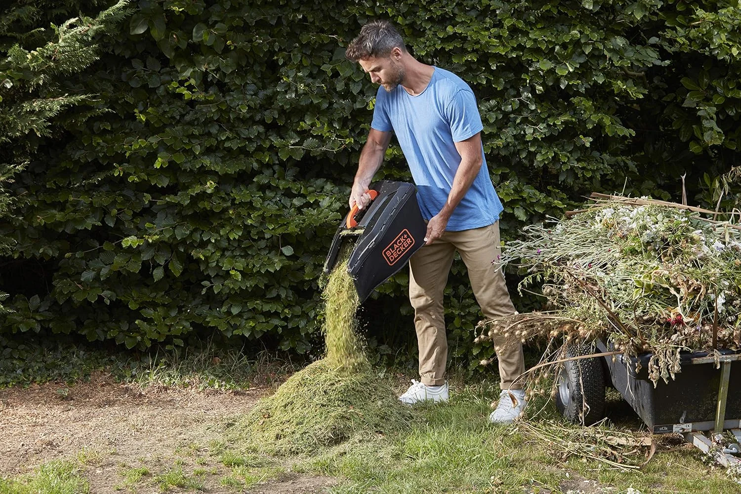 علف زن بلک اند دکر مدل BCMW3336N-XJ، 36 ولت، نارنجی/مشکی