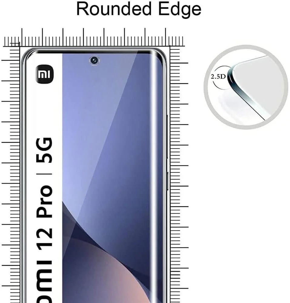 O Ozone [2 Pack] Tempared Glass Screen Protector, 9H Tempered Glass Film Case-Friendly, HD Clear Full Coverage (Xiaomi 12 Pro)