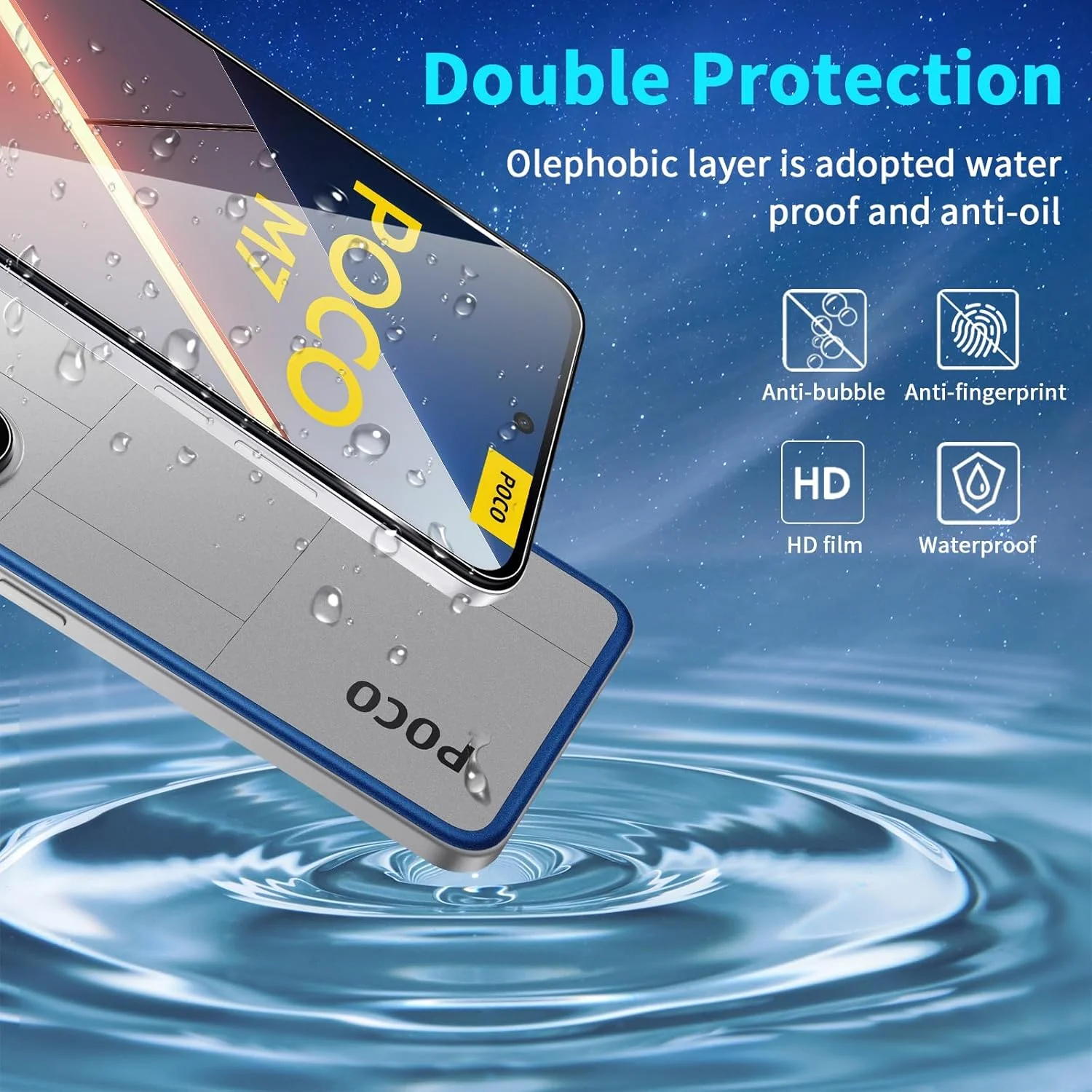 Lutree Tempered Glass Screen Protector for Xiaomi Poco M7 4G, Pack of 3 + 3 Protective Glass + Camera Protection Film, 9H Hardness Anti-Scratch Screen Protector, Bubble-Free HD Screen Protector Lutree Tempered Glass Screen Protector for Xiaomi Poco M7 4G, Pack of 3 + 3 Protective Glass + Camera Protection Film, 9H Hardness Anti-Scratch Screen Protector, Bubble-Free HD Screen Protector