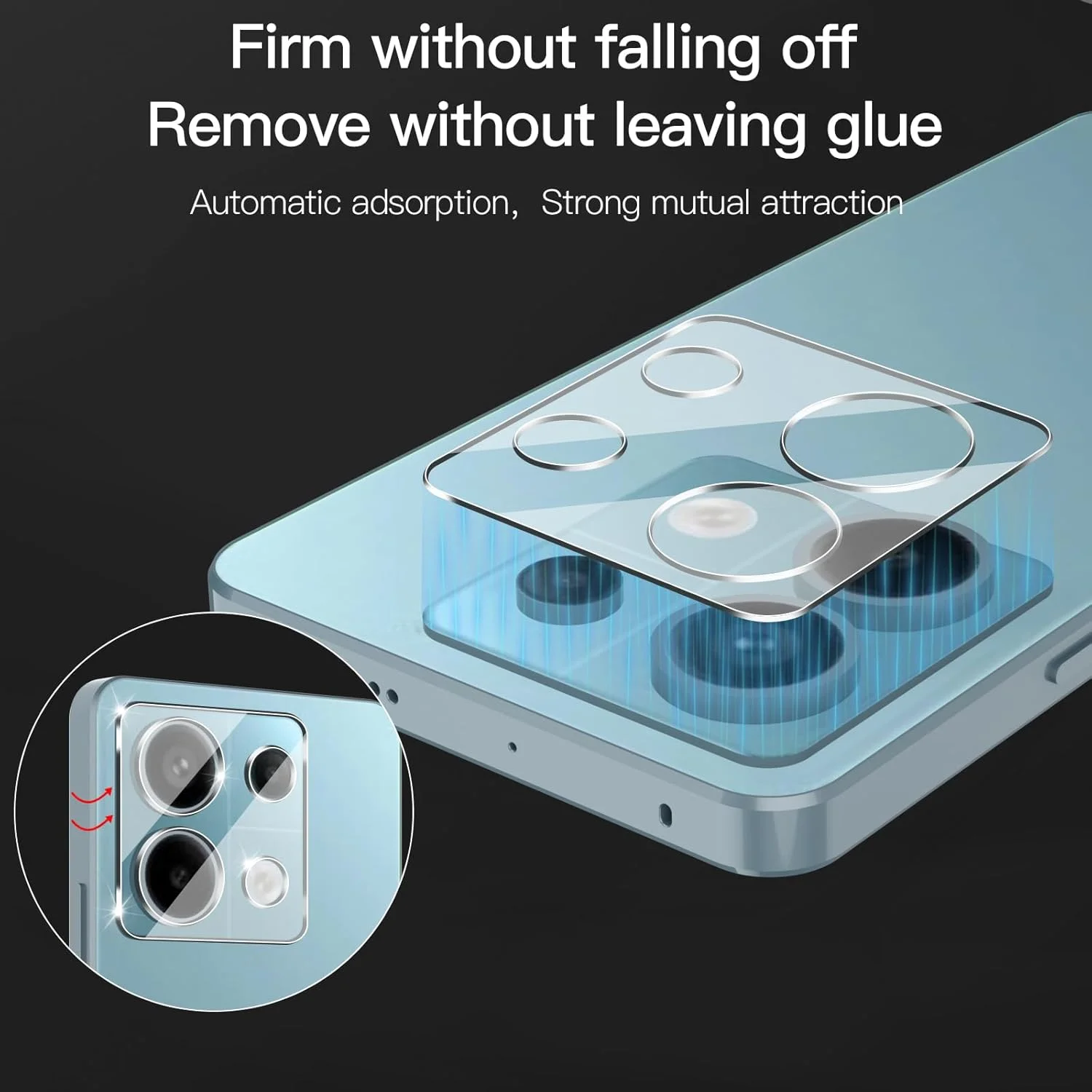 Anoowkoa [2+2 Pack for Xiaomi Redmi Note 13 Pro 5G Screen Protectors and Camera Lens Protectors Guard Tempered Glass Film, Anti Fingerprints Protective Film Anoowkoa [2+2 Pack for Xiaomi Redmi Note 13 Pro 5G Screen Protectors and Camera Lens Protectors Guard Tempered Glass Film, Anti Fingerprints Protective Film