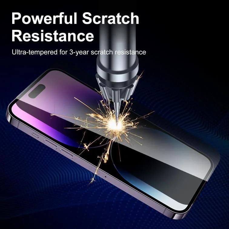 chejuza Privacy Screen Protector for Xiaomi 14T/14T Pro [2 Pack], 9H Hardness, Full Coverage, Anti-Spy Tempered Glass, HD Screen Protector