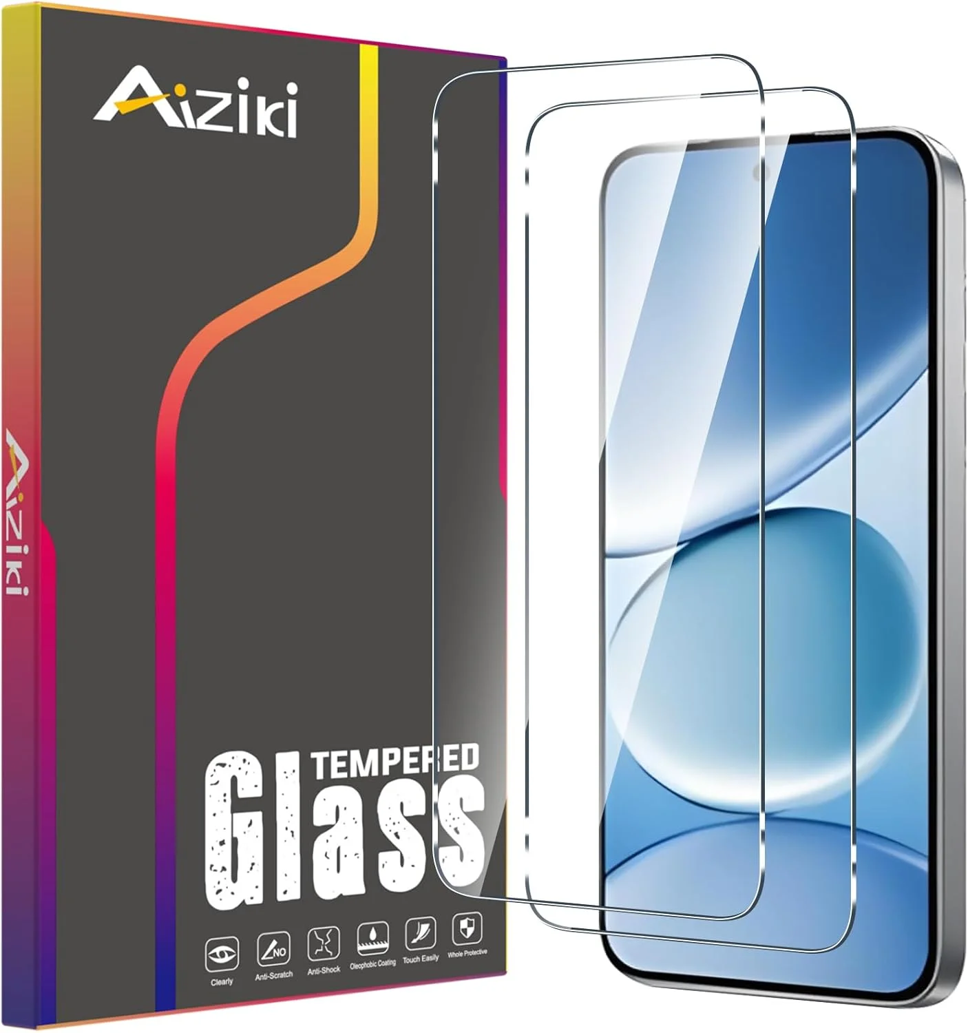 آیزیکی [2 عدد محافظ صفحه نمایش شیشه ای تمپر شده برای شیائومی ردمی نوت 15 پرو 5G، شفاف HD، ضد خش، ضد اثر انگشت، پوشش کامل صفحه نمایش با سختی 9H برای شیائومی ردمی نوت 15 پرو 5G]