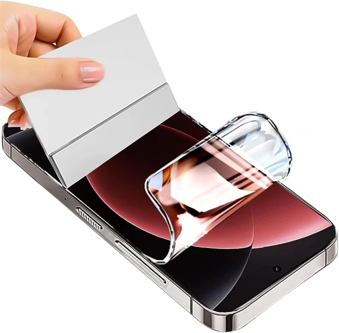 TMahhbid [2 Pcs] Hydrogel Screen Protector Films for Xiaomi 15 Ultra/Xiaomi 15 Pro, [HD] Transparent Soft TPU Protective Film [No Tempered Glass]