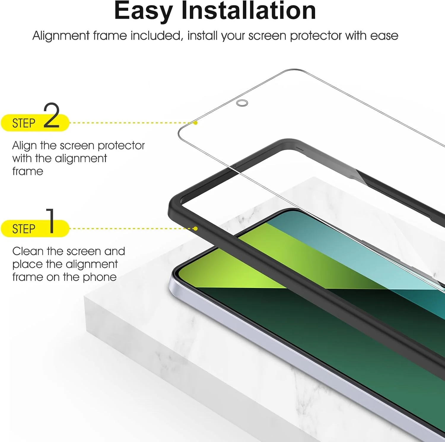 محافظ صفحه نمایش شیشه ای تمپرد اسکرین SPARIN برای گوشی شیائومی Redmi Note 13 Pro 5G، شامل 2 محافظ صفحه نمایش و 2 محافظ دوربین، سختی 9H، ضد خش محافظ صفحه نمایش شیشه ای تمپرد اسکرین SPARIN برای گوشی شیائومی Redmi Note 13 Pro 5G، شامل 2 محافظ صفحه نمایش و 2 محافظ دوربین، سختی 9H، ضد خش
