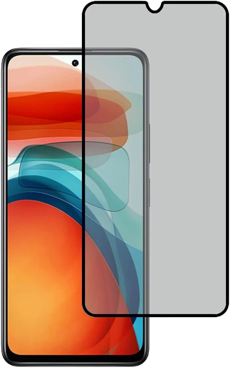 محافظ صفحه نمایش حریم خصوصی شیشه ای EXELLE برای شیائومی Redmi 10C، سختی 9H [ضد خش] [ضد اثر انگشت] فیلم بدون حباب برای Redmi 10C