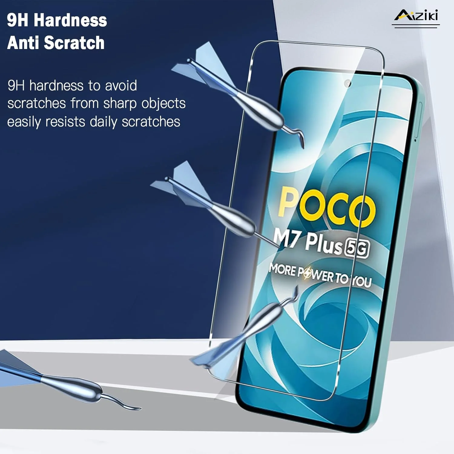 آیزیکی [2 عدد شیشه حرارت دیده برای شیائومی پوکو M7 پلاس 5G، شفاف HD، ضد خش، ضد اثر انگشت، محافظ صفحه نمایش پوشش کامل با سختی 9H برای شیائومی پوکو M7 پلاس 5G آیزیکی [2 عدد شیشه حرارت دیده برای شیائومی پوکو M7 پلاس 5G، شفاف HD، ضد خش، ضد اثر انگشت، محافظ صفحه نمایش پوشش کامل با سختی 9H برای شیائومی پوکو M7 پلاس 5G