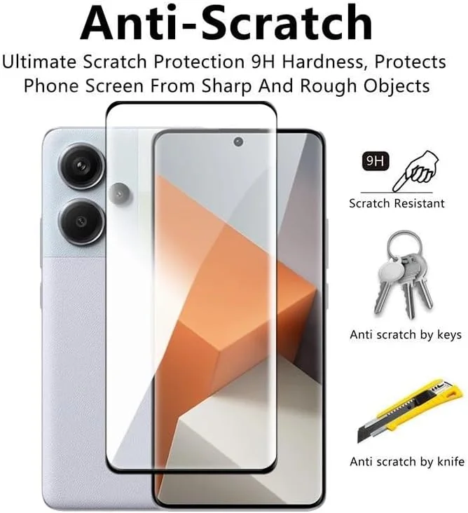محافظ صفحه نمایش شیشه ای شیائومی Redmi Note 13 Pro Plus، لبه منحنی سه بعدی با وضوح بالا، سختی 9H، مقاوم در برابر قاب، چسب کامل برای Redmi Note 13 Pro Plus (مشکی 5D) محافظ صفحه نمایش شیشه ای شیائومی Redmi Note 13 Pro Plus، لبه منحنی سه بعدی با وضوح بالا، سختی 9H، مقاوم در برابر قاب، چسب کامل برای Redmi Note 13 Pro Plus (مشکی 5D)