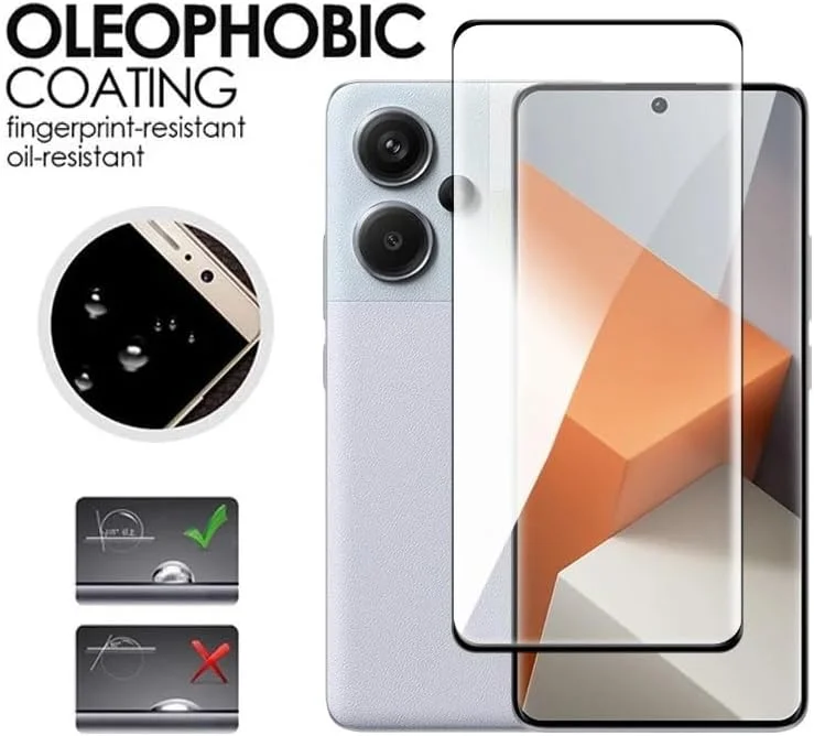 محافظ صفحه نمایش شیشه ای شیائومی Redmi Note 13 Pro Plus، لبه منحنی سه بعدی با وضوح بالا، سختی 9H، مقاوم در برابر قاب، چسب کامل برای Redmi Note 13 Pro Plus (مشکی 5D) محافظ صفحه نمایش شیشه ای شیائومی Redmi Note 13 Pro Plus، لبه منحنی سه بعدی با وضوح بالا، سختی 9H، مقاوم در برابر قاب، چسب کامل برای Redmi Note 13 Pro Plus (مشکی 5D)