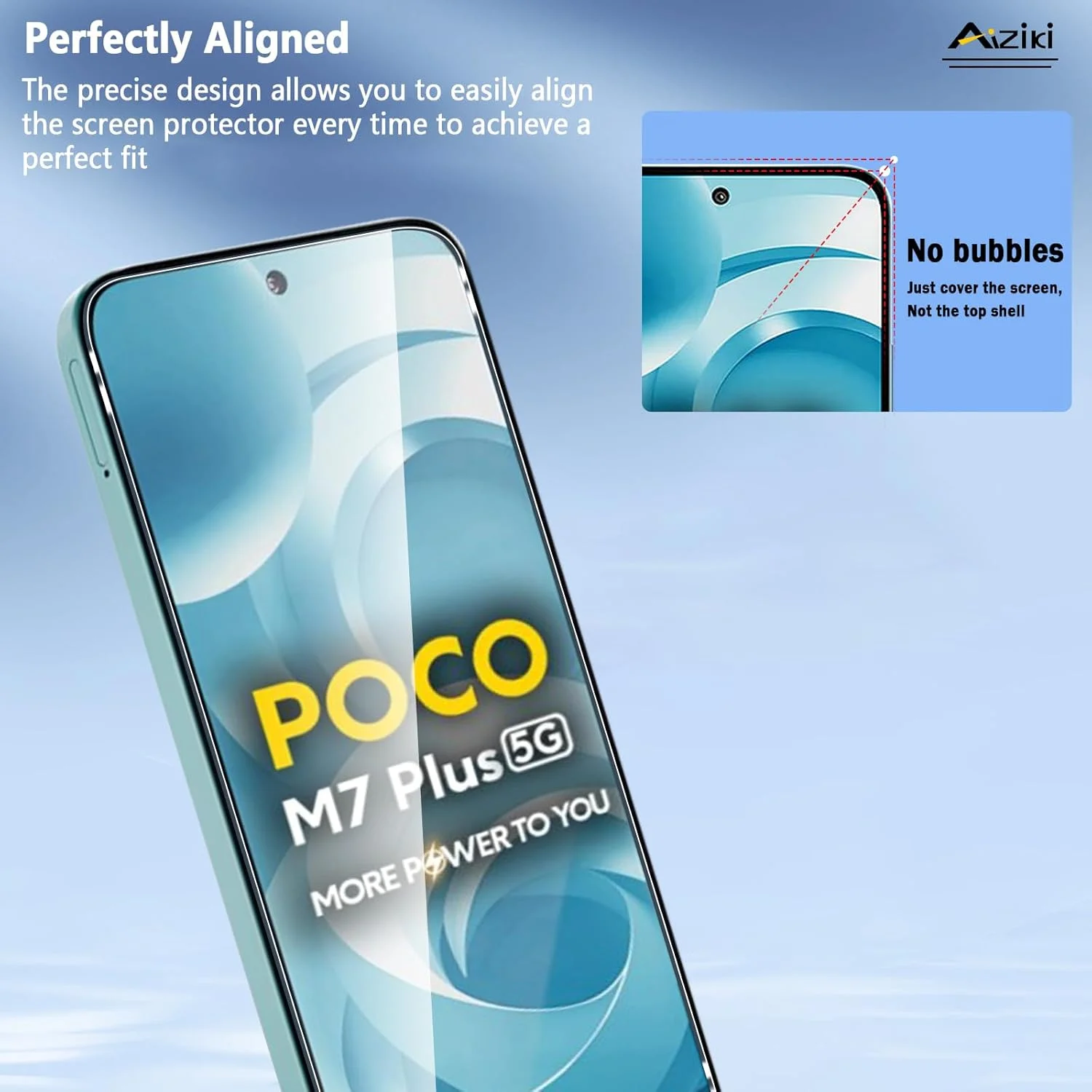 آیزیکی [2 عدد شیشه حرارت دیده برای شیائومی پوکو M7 پلاس 5G، شفاف HD، ضد خش، ضد اثر انگشت، محافظ صفحه نمایش پوشش کامل با سختی 9H برای شیائومی پوکو M7 پلاس 5G آیزیکی [2 عدد شیشه حرارت دیده برای شیائومی پوکو M7 پلاس 5G، شفاف HD، ضد خش، ضد اثر انگشت، محافظ صفحه نمایش پوشش کامل با سختی 9H برای شیائومی پوکو M7 پلاس 5G