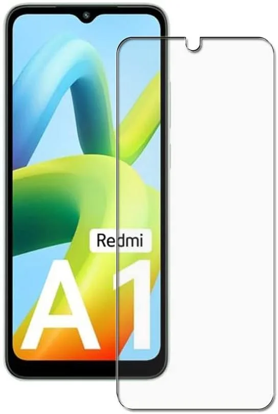 محافظ صفحه نمایش شیشه ای Muzz Redmi A1 Plus، ضد خش، سختی 9H، فیلم محافظ HD برای گوشی شیائومی Redmi A1+ 2022 شفاف