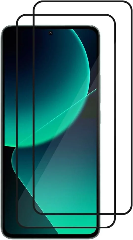 محافظ صفحه نمایش شیشه ای مارگون برای شیائومی 13T / 13T Pro، پوشش کامل، شیشه حرارت دیده ممتاز، نصب آسان، سازگار با قاب، بدون حباب، 6.67 اینچ (2 عدد)