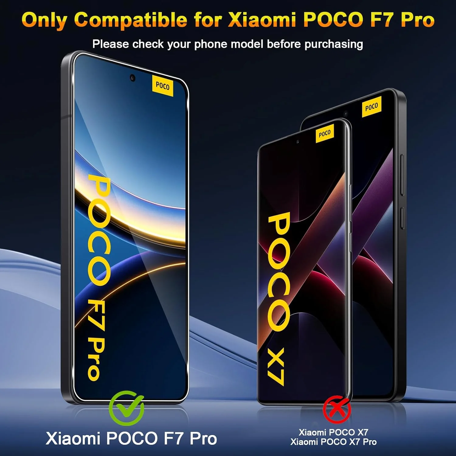 محافظ صفحه نمایش شیشه ای QULLOO برای گوشی شیائومی Poco F7 Pro / F7 Ultra 5G، شامل 3 عدد محافظ صفحه نمایش و 3 عدد محافظ لنز دوربین عقب، محافظ صفحه نمایش با وضوح HD و ضد خش محافظ صفحه نمایش شیشه ای QULLOO برای گوشی شیائومی Poco F7 Pro / F7 Ultra 5G، شامل 3 عدد محافظ صفحه نمایش و 3 عدد محافظ لنز دوربین عقب، محافظ صفحه نمایش با وضوح HD و ضد خش