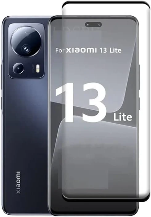 محافظ صفحه نمایش Muzz Mi 13 Lite سازگار با شیشه حرارت دیده Xiaomi 13 Lite [پوشش کامل HD] [نصب آسان] [پوشش کامل]