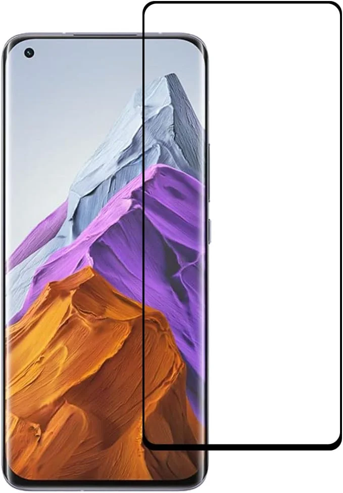 محافظ صفحه نمایش Al-HuTrusHi سازگار با شیائومی Mi 11 Pro/شیائومی Mi 11/ شیائومی Mi 11 Ultra شیشه حرارت دیده [پوشش کامل HD] [نصب آسان] [مقاوم در برابر خراش] فیلم محافظ