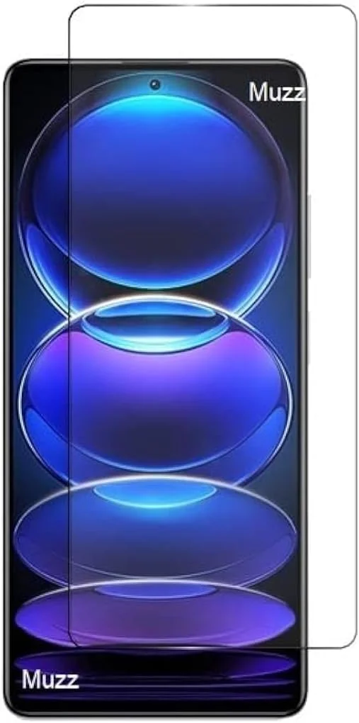محافظ صفحه نمایش شیشه ای تمپرد ضد خش 9H HD فیلم محافظ گوشی Muzz Xiaomi Redmi Note 12 Pro برای Redmi Note 12 Pro 5G شفاف