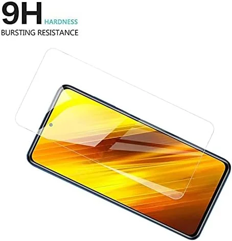 محافظ صفحه نمایش شیشه ای حرارت دیده 2.5D Muzz برای شیائومی پوکو F3 5g 2021 (بسته 2 عددی، شفاف)