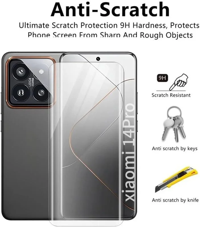 محافظ صفحه نمایش شیشه ای برای شیائومی 14 پرو 5G، وضوح HD، سختی 9H، لبه گرد منحنی سه بعدی، حساسیت بالا، ضد خش، ضد روغن، بدون حباب، فیلم محافظ صفحه نمایش برای شیائومی 14 پرو (UV Clear) محافظ صفحه نمایش شیشه ای برای شیائومی 14 پرو 5G، وضوح HD، سختی 9H، لبه گرد منحنی سه بعدی، حساسیت بالا، ضد خش، ضد روغن، بدون حباب، فیلم محافظ صفحه نمایش برای شیائومی 14 پرو (UV Clear)
