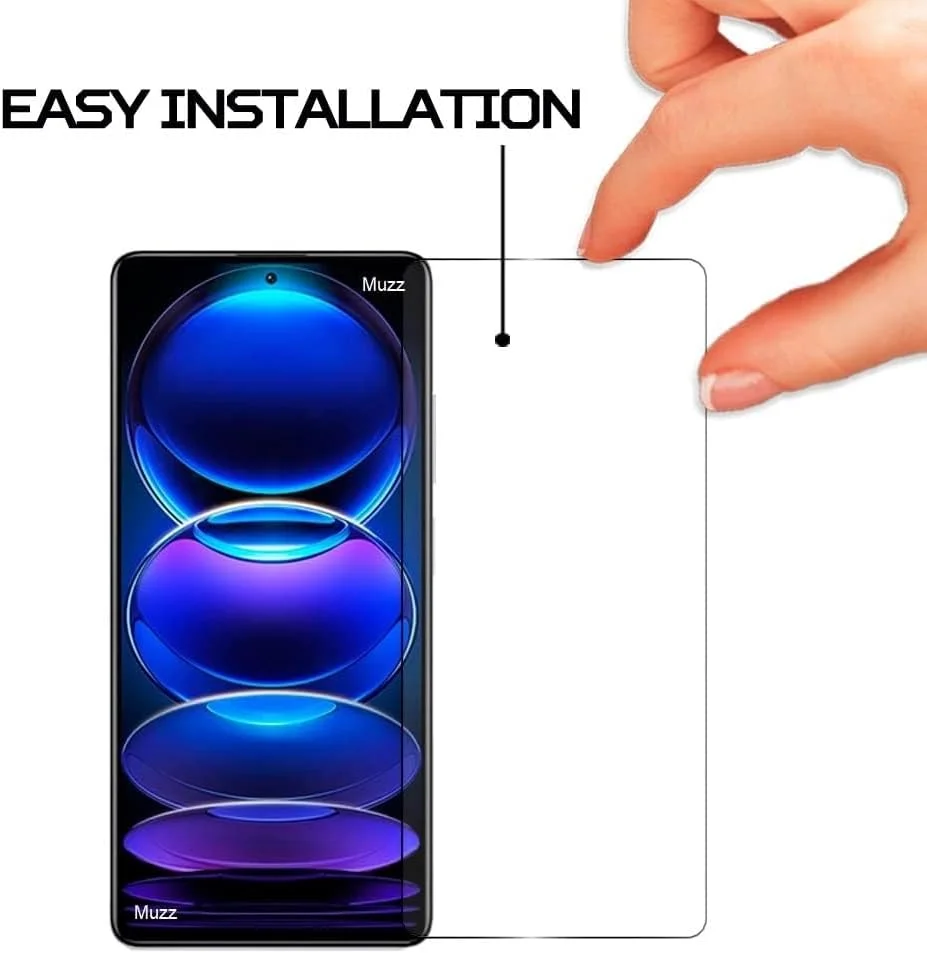 محافظ صفحه نمایش شیشه ای تمپرد ضد خش 9H HD فیلم محافظ گوشی Muzz Xiaomi Redmi Note 12 Pro برای Redmi Note 12 Pro 5G شفاف محافظ صفحه نمایش شیشه ای تمپرد ضد خش 9H HD فیلم محافظ گوشی Muzz Xiaomi Redmi Note 12 Pro برای Redmi Note 12 Pro 5G شفاف