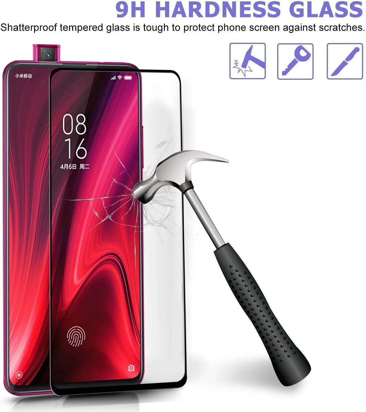 محافظ صفحه نمایش شیشه ای تمپرد [بسته 2 عددی] MYLB Injoy مناسب برای گوشی های شیائومی Redmi K20 Pro / K20 / Xiaomi Mi 9T / Xiaomi Mi 9T Pro [شیشه با سختی 9H] - مشکی
