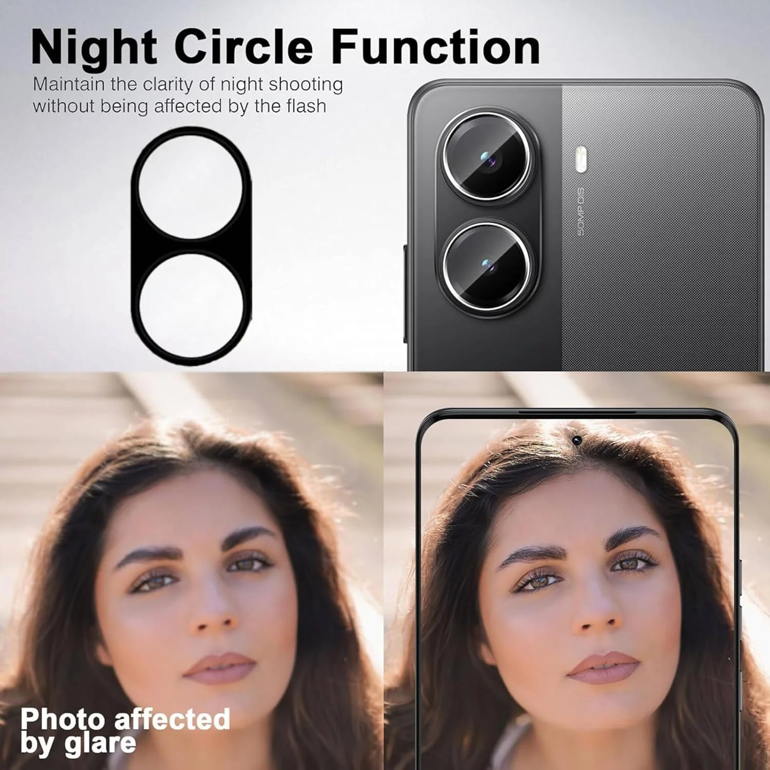 محافظ صفحه نمایش Vurtboly بسته 2+2 سازگار با Xiaomi Poco X7 Pro 5G 2025، شیشه حرارت دیده 9H + محافظ لنز دوربین، مقاوم در برابر خراش و بدون حباب برای Xiaomi Poco X7 Pro 2025