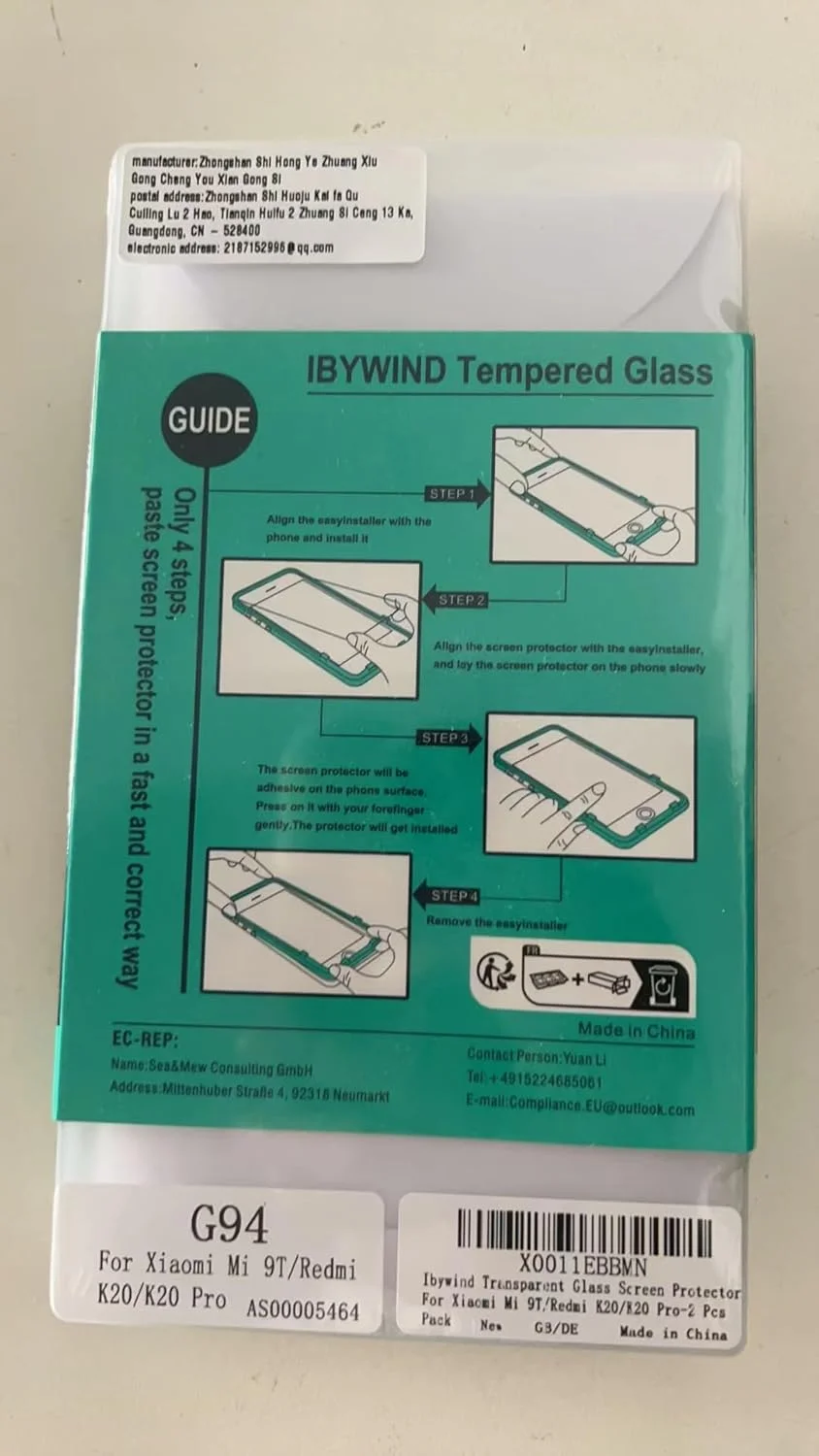 محافظ صفحه نمایش Ibywind برای شیائومی Mi 9T/Redmi K20/K20 Pro سایز 6.39 اینچ، بسته 2 عددی شیشه حرارت دیده با سختی 9H، به همراه 1 عدد محافظ لنز دوربین، 1 عدد برچسب فیبر کربن پشت گوشی، نصب آسان محافظ صفحه نمایش Ibywind برای شیائومی Mi 9T/Redmi K20/K20 Pro سایز 6.39 اینچ، بسته 2 عددی شیشه حرارت دیده با سختی 9H، به همراه 1 عدد محافظ لنز دوربین، 1 عدد برچسب فیبر کربن پشت گوشی، نصب آسان