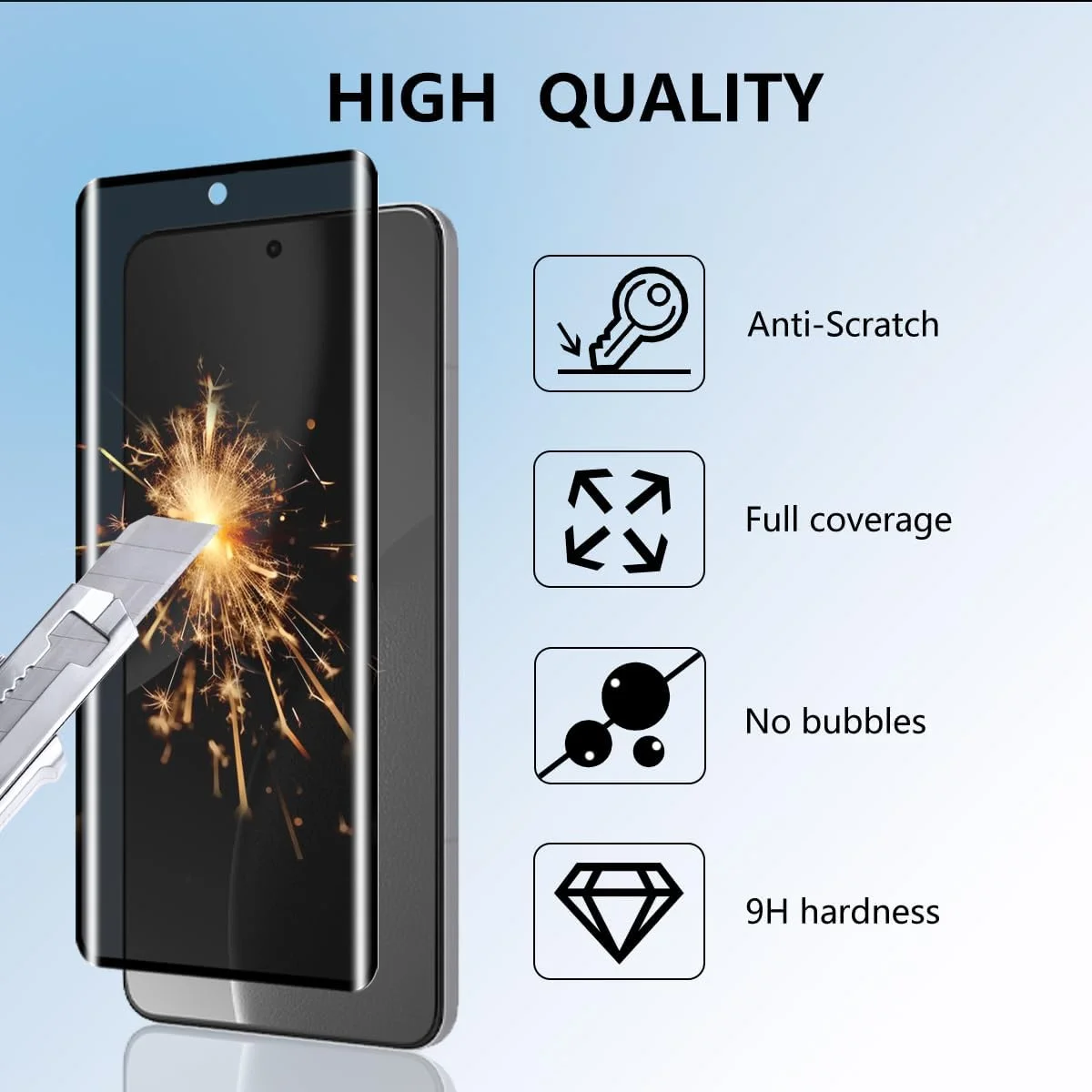 [بسته 2 عددی] محافظ صفحه نمایش حریم خصوصی Gruattreay سازگار با Xiaomi 15 Ultra 5G، سختی 9H ضد خش و ضد اثر انگشت، شیشه حرارت دیده ضد جاسوسی برای Mi 15 Ultra