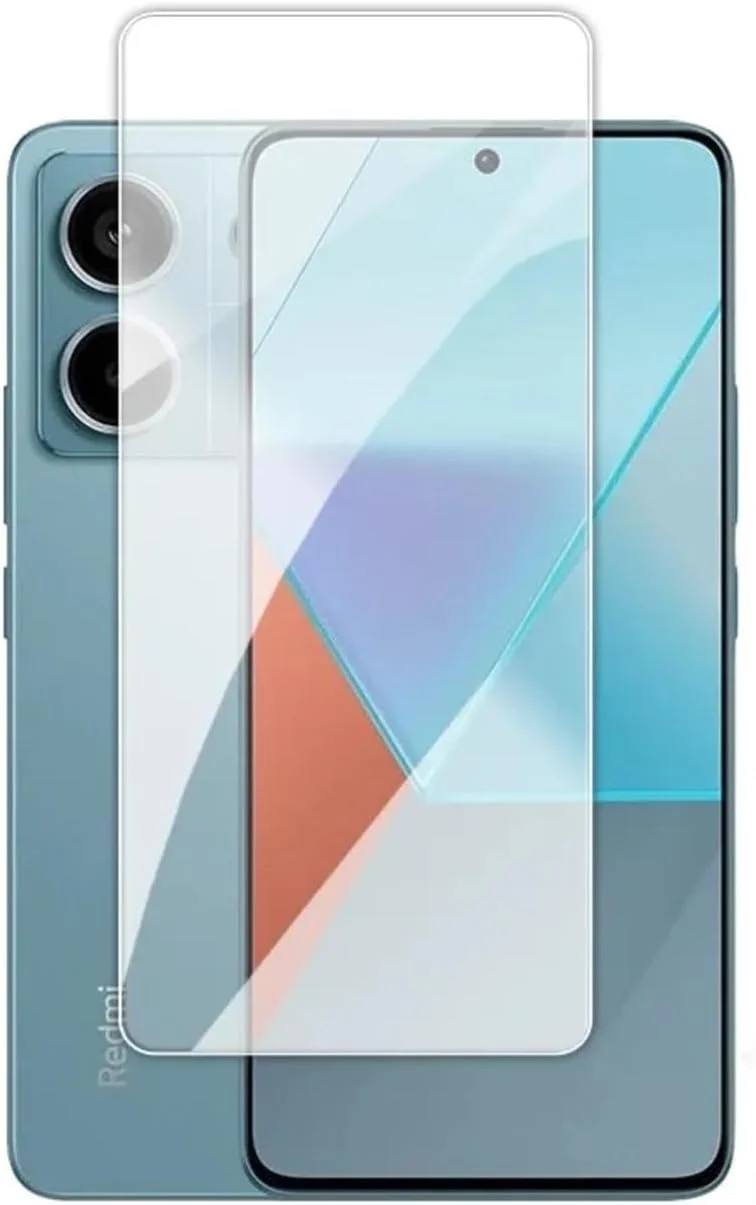 محافظ صفحه نمایش شیشه ای حرارت دیده Zubitech برای شیائومی Redmi Note 13 Pro، پوشش کامل، سختی 9H، ضد اثر انگشت، مقاوم در برابر خراش، HD شفاف برای Redmi Note 13 Pro