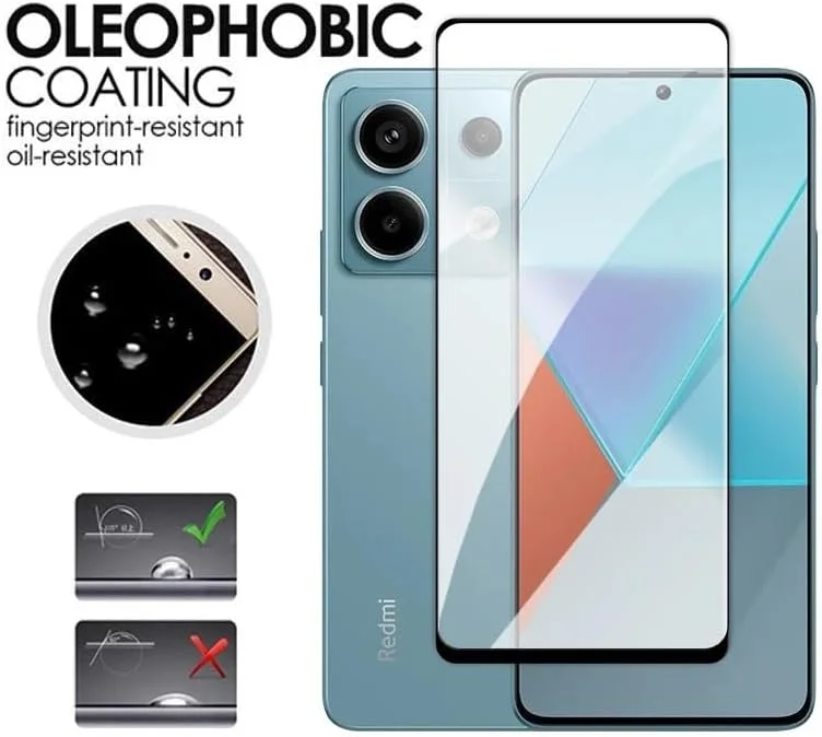 محافظ صفحه نمایش شیشه ای حرارت دیده Zubitech برای شیائومی Redmi Note 13 Pro، پوشش کامل، سختی 9H، ضد اثر انگشت، مقاوم در برابر خراش، HD شفاف برای Redmi Note 13 Pro محافظ صفحه نمایش شیشه ای حرارت دیده Zubitech برای شیائومی Redmi Note 13 Pro، پوشش کامل، سختی 9H، ضد اثر انگشت، مقاوم در برابر خراش، HD شفاف برای Redmi Note 13 Pro