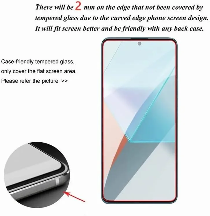 محافظ صفحه نمایش شیشه ای حرارت دیده Zubitech برای شیائومی Redmi Note 13 Pro، پوشش کامل، سختی 9H، ضد اثر انگشت، مقاوم در برابر خراش، HD شفاف برای Redmi Note 13 Pro محافظ صفحه نمایش شیشه ای حرارت دیده Zubitech برای شیائومی Redmi Note 13 Pro، پوشش کامل، سختی 9H، ضد اثر انگشت، مقاوم در برابر خراش، HD شفاف برای Redmi Note 13 Pro