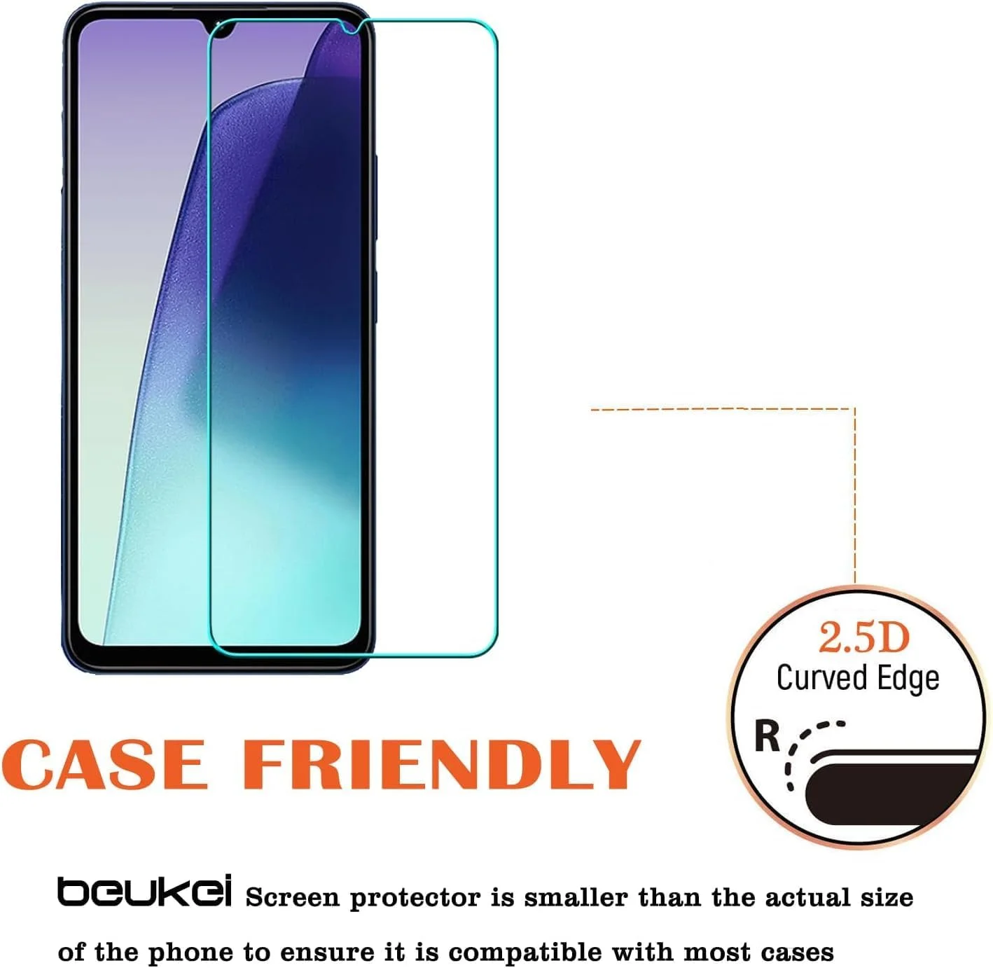 محافظ صفحه نمایش شیشه ای حرارت دیده P[U] MI Redmi 14C، سختی 9H، ضد خش، شفافیت HD، سازگار با قاب، کیت نصب آسان برای شیائومی Redmi 14C