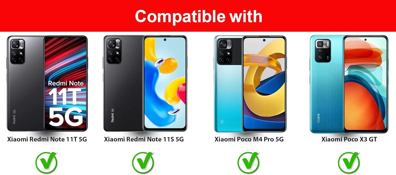 محافظ صفحه نمایش الحتروشی سازگار با گوشی شیائومی پوکو M4 پرو 5G / شیائومی پوکو X3 GT / شیائومی ردمی نوت 11T 5G / شیائومی ردمی نوت 11S 5G شیشه حرارت دیده [نصب آسان]