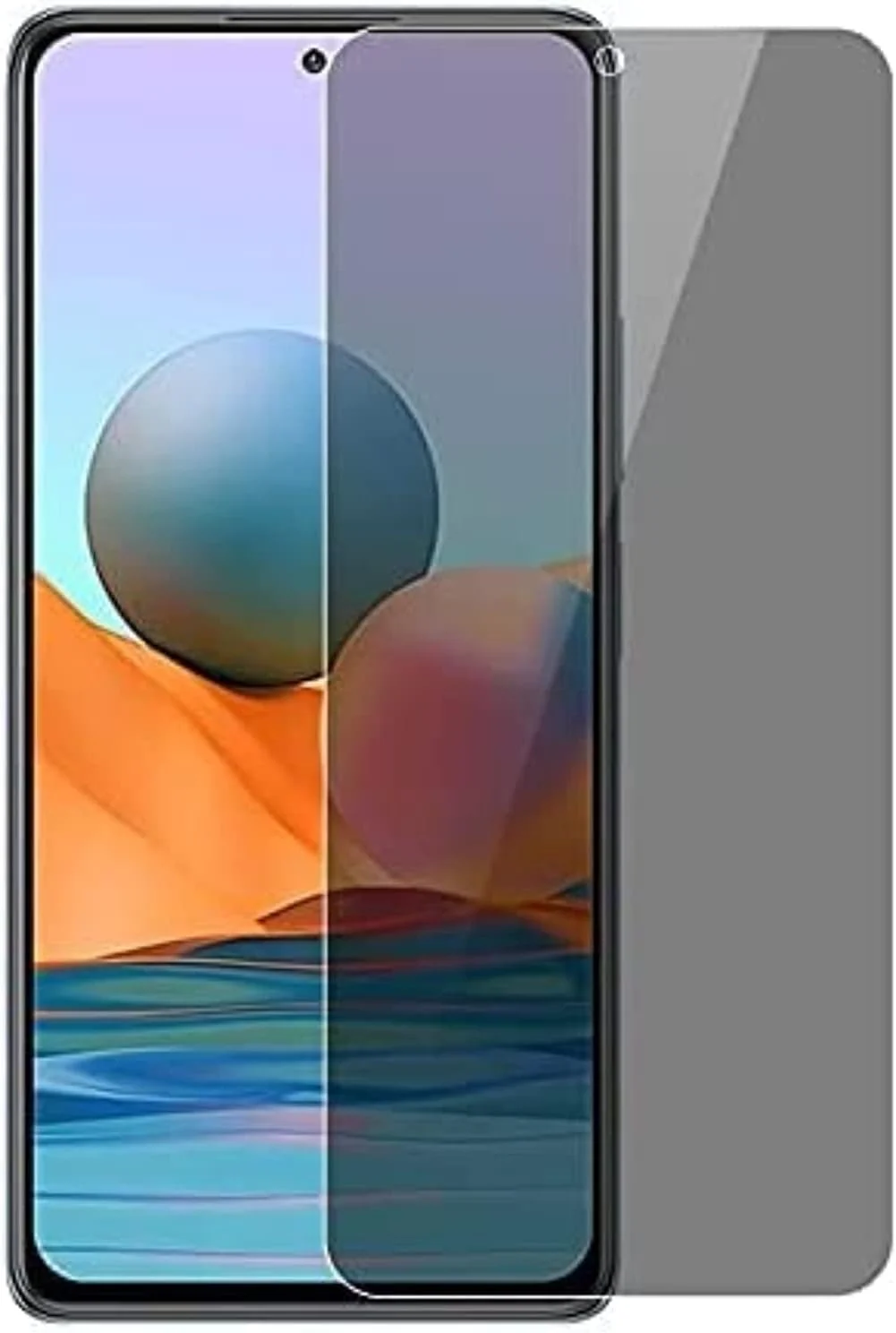 محافظ صفحه نمایش شیشه ای حرارت دیده حریم خصوصی ICS سازگار با Xiaomi Redmi Note 10