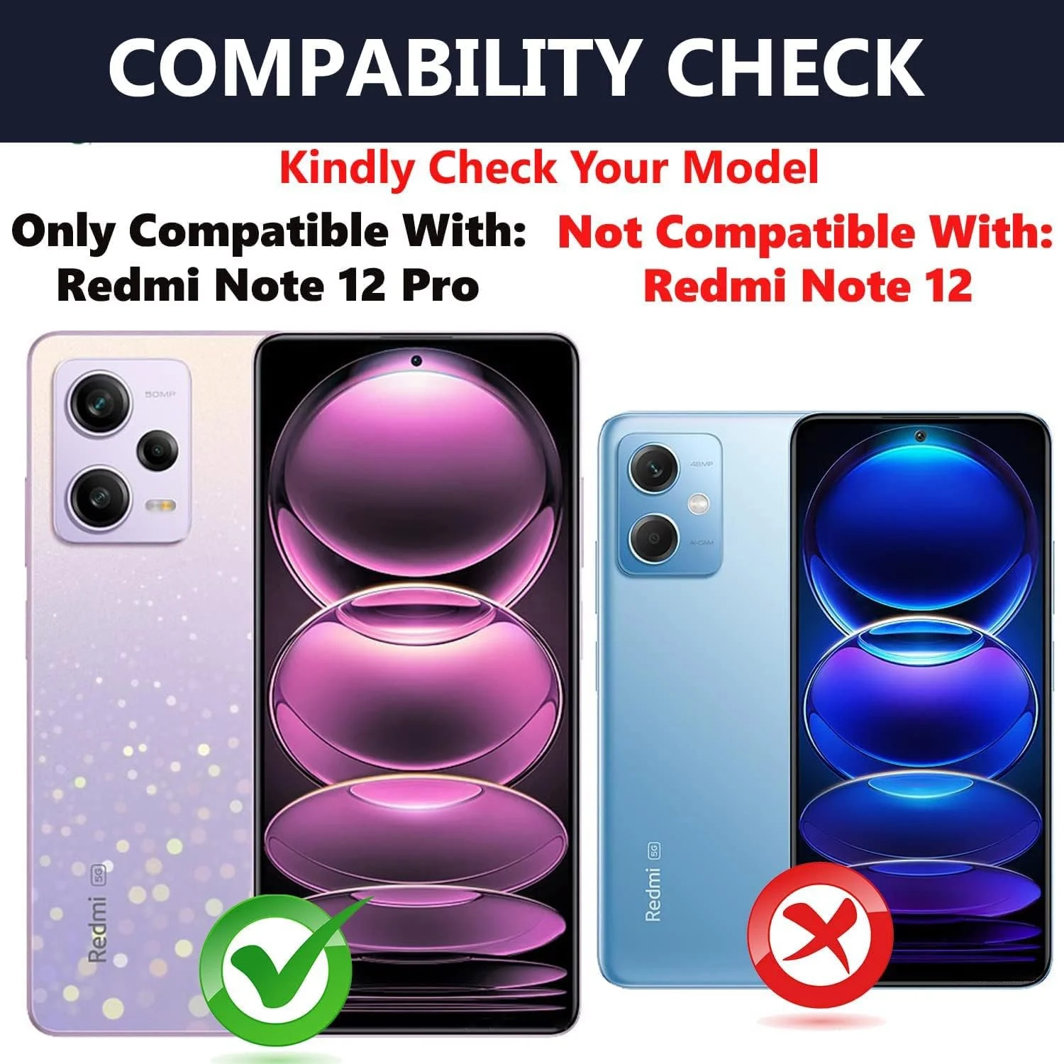 محافظ صفحه نمایش شیشه ای تمپرد فول چسب EMODIL برای گوشی شیائومی Redmi Note 12 Pro Plus، پوشش کامل لبه به لبه مناسب برای شیائومی Redmi Note 12 Pro / 12 Pro Plus / 12 Pro Speed / 12 Discovery ®
