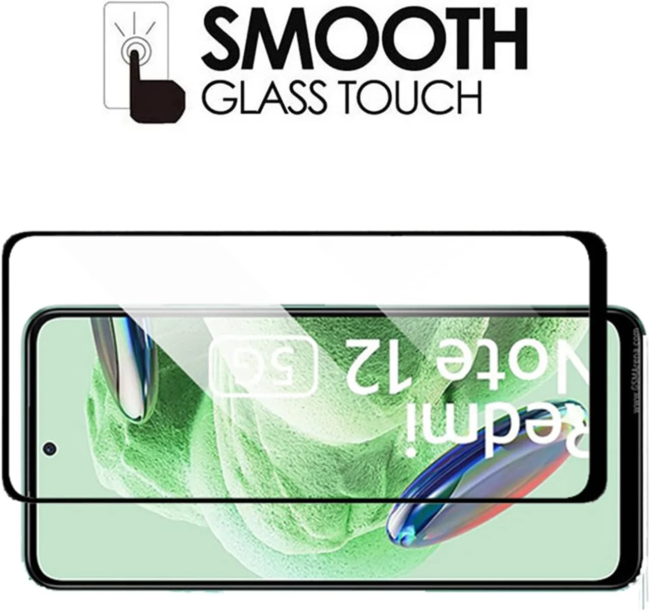 Hugewth [1+2+2PCS] سازگار با شیائومی Redmi Note 12 5G، قاب شفاف، محافظ صفحه نمایش و محافظ لنز دوربین، پوشش شفاف، فیلم شیشه ای حرارت دیده تمام صفحه HD (شفاف)