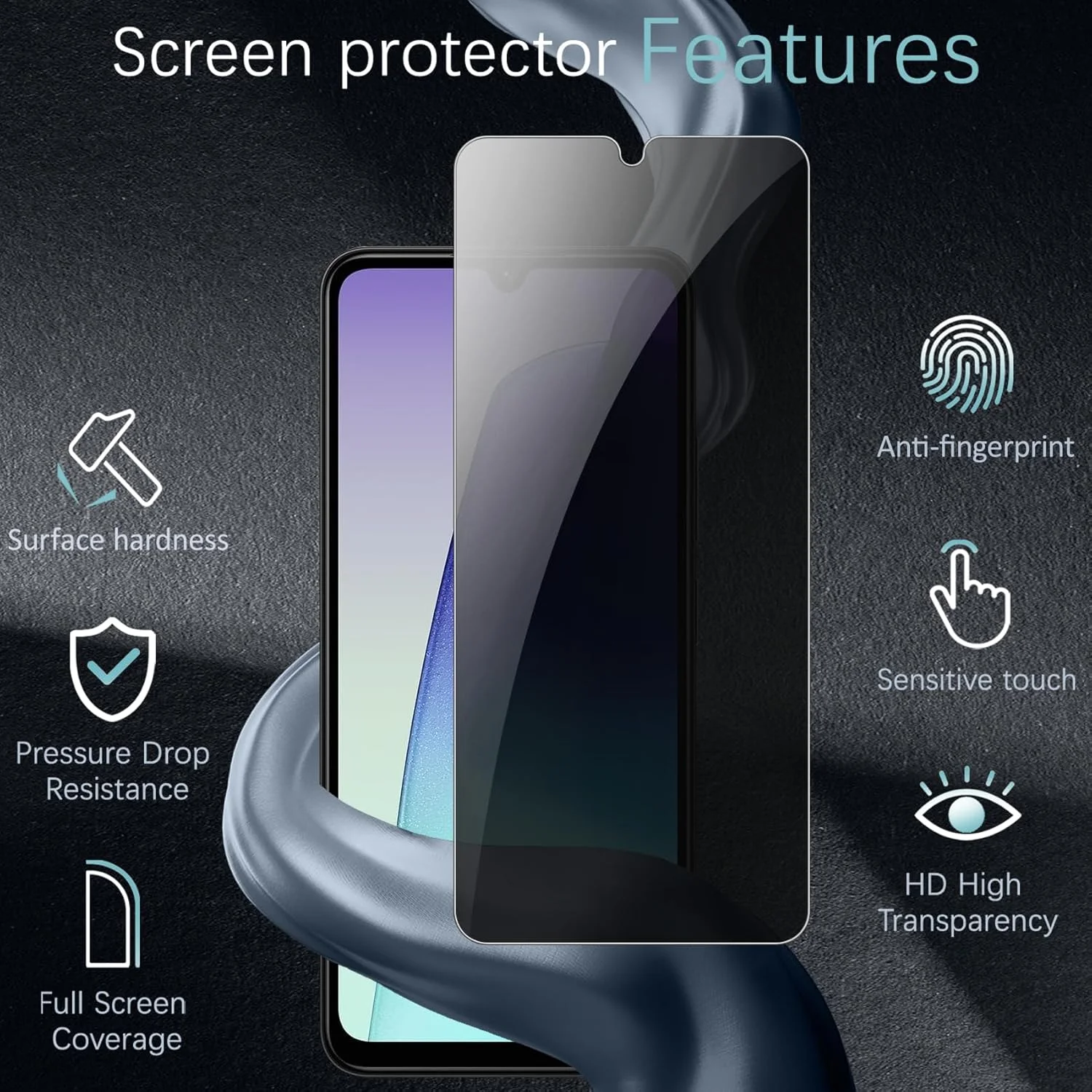 محافظ صفحه نمایش حریم خصوصی Vuciya، بسته 3 عددی، سازگار با Xiaomi Redmi 14C / Xiaomi Poco C75، فیلم محافظ ضد جاسوسی، شیشه حرارت دیده با سختی 9H، ضد خش برای Redmi 14C محافظ صفحه نمایش حریم خصوصی Vuciya، بسته 3 عددی، سازگار با Xiaomi Redmi 14C / Xiaomi Poco C75، فیلم محافظ ضد جاسوسی، شیشه حرارت دیده با سختی 9H، ضد خش برای Redmi 14C