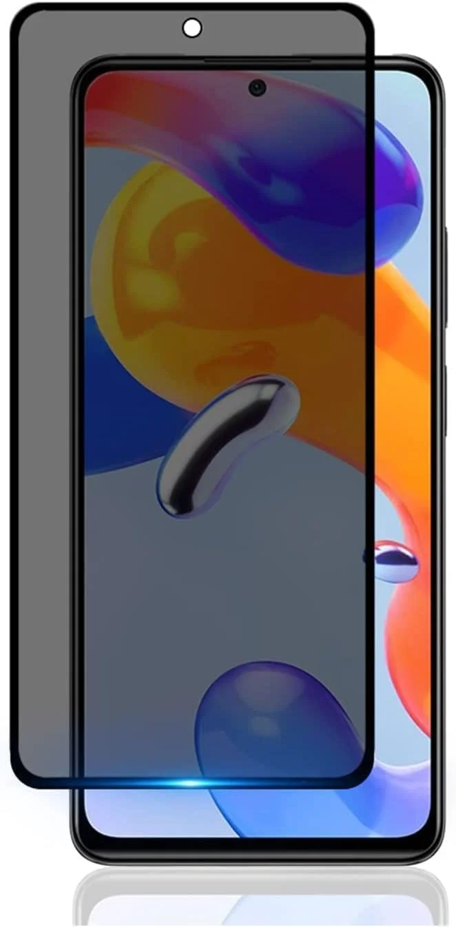محافظ صفحه نمایش حریم خصوصی Muzz Redmi Note 11 Pro برای Xiaomi Redmi Note 11 Pro، سختی 9H [ضد خش] [ضد اثر انگشت] فیلم بدون حباب برای Redmi Note 11 Pro