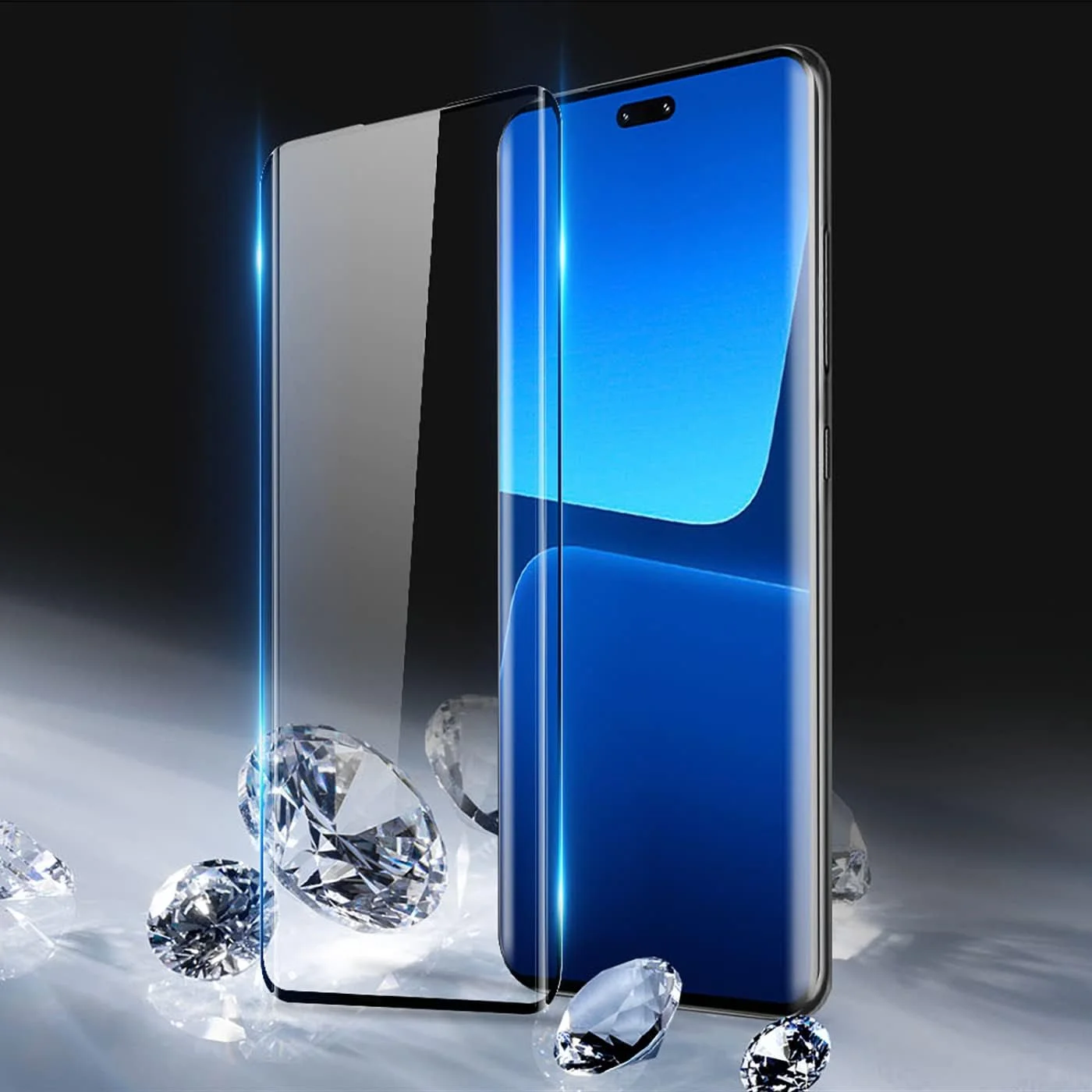 محافظ صفحه نمایش شیشه ای EMODIL Xiaomi 13 Lite با چسب کامل و پوشش لبه به لبه برای Xiaomi 13 Lite ®