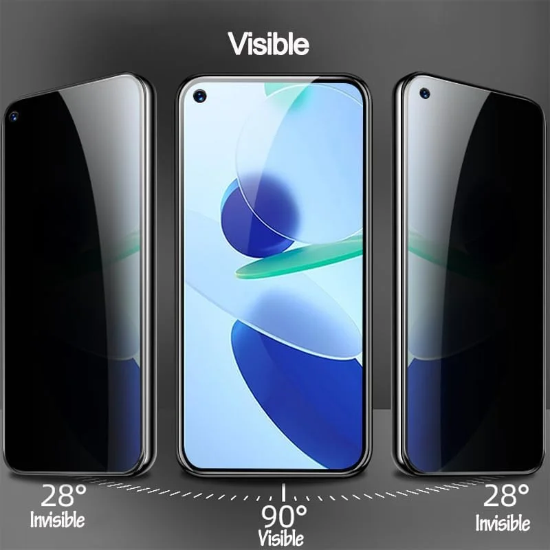 محافظ صفحه نمایش حریم خصوصی Muzz Redmi Note 11 Pro برای Xiaomi Redmi Note 11 Pro، سختی 9H [ضد خش] [ضد اثر انگشت] فیلم بدون حباب برای Redmi Note 11 Pro
