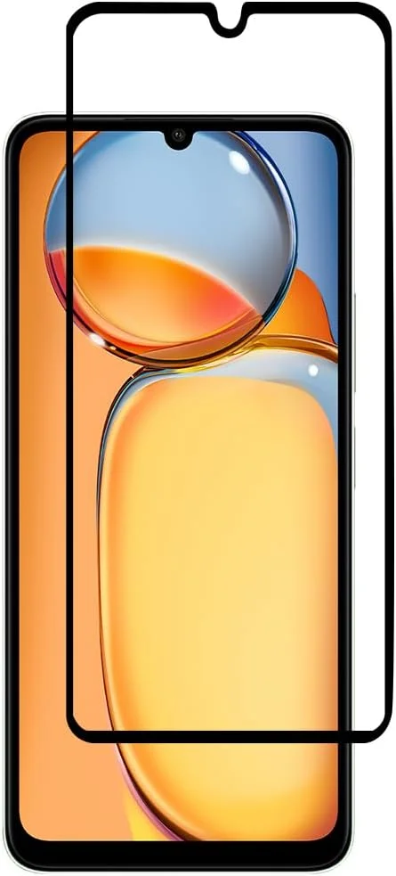 محافظ صفحه نمایش Al-HuTrusHi سازگار با Xiaomi Redmi 13C / Redmi 13R، شیشه حرارت دیده [ضد تابش نور] [پوشش کامل HD] [نصب آسان] [سختی 9H] [حساس به لمس]