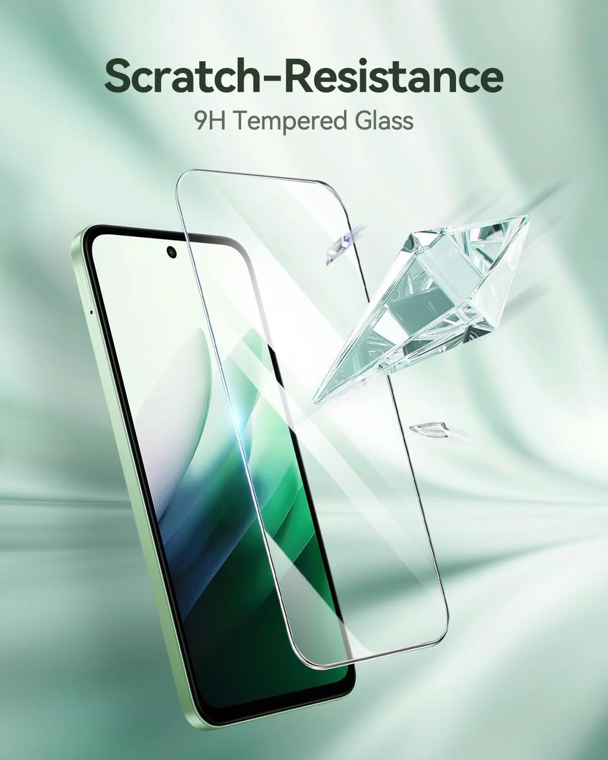 محافظ صفحه نمایش شیشه ای حرارت دیده [بسته 3 عددی] T Tersely برای شیائومی Redmi 15، سازگار با قاب، فوق العاده شفاف، ضد خرد شدن، فیلم ضد خش برای محافظت بیشتر