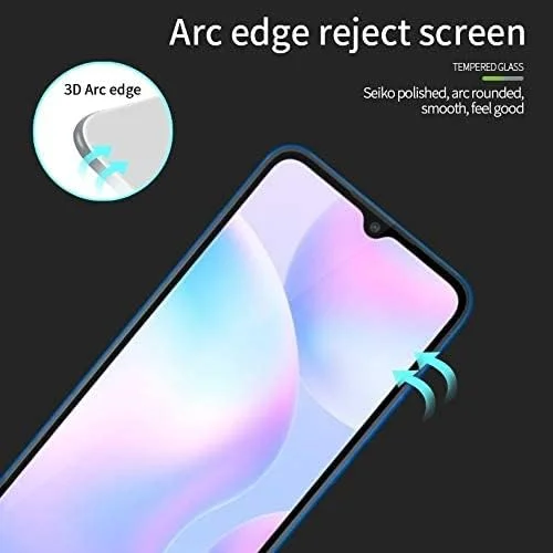 محافظ صفحه نمایش شیشه ای تمام چسب برای گوشی های شیائومی ردمی 9 / ردمی 9A / ردمی 9C / پوکو C3 (مشکی) از Nice.Store.UAE محافظ صفحه نمایش شیشه ای تمام چسب برای گوشی های شیائومی ردمی 9 / ردمی 9A / ردمی 9C / پوکو C3 (مشکی) از Nice.Store.UAE