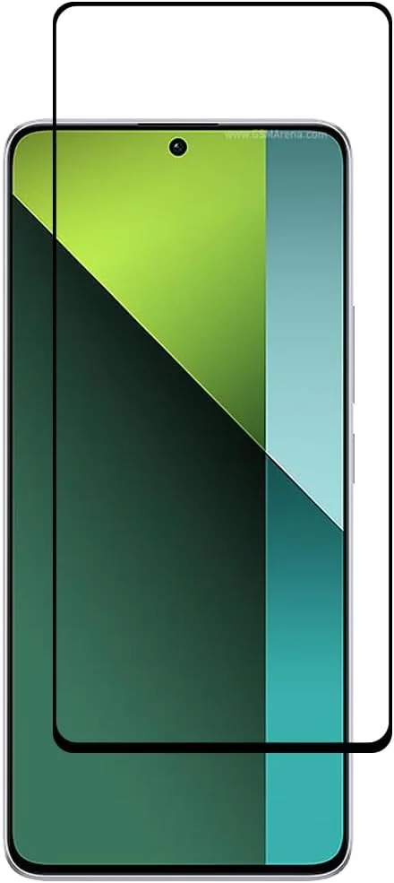محافظ صفحه نمایش Al-HuTrusHi سازگار با Xiaomi Redmi Note 13 Pro، محافظ صفحه نمایش شیشه ای حرارت دیده [ضد تابش نور] [پوشش کامل HD] [نصب آسان] [سختی 9H]