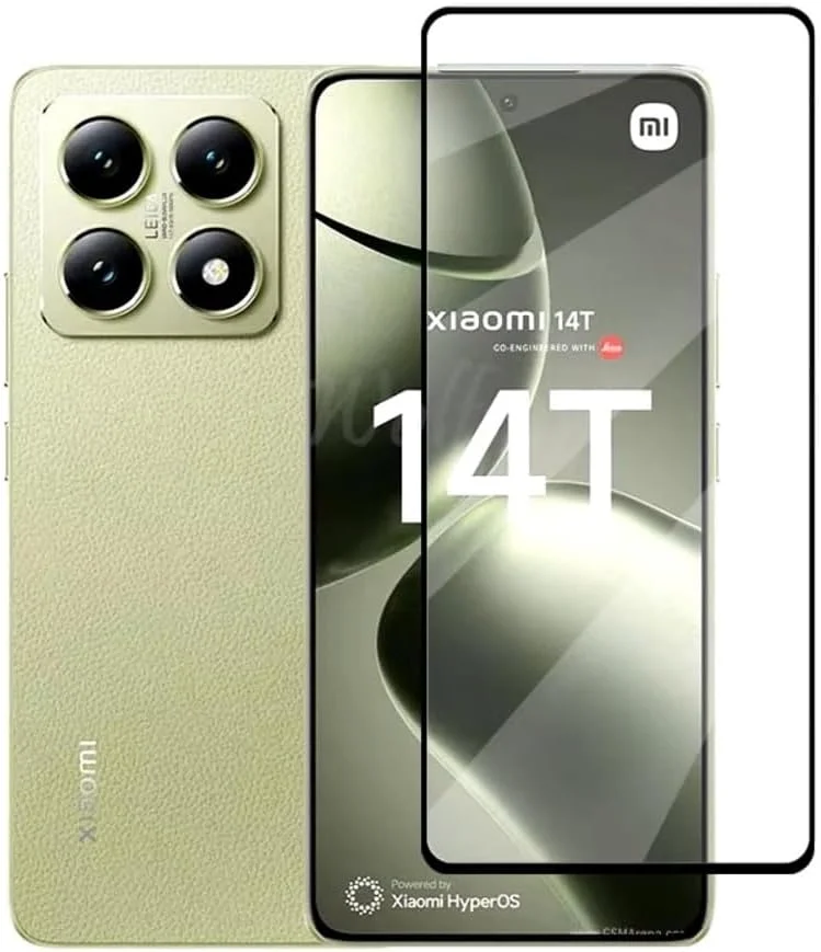 محافظ صفحه نمایش Zubitech برای Xiaomi 14T / Xiaomi 14T Pro شیشه حرارت دیده با سختی 9H، ضد اثر انگشت و ضد خش برای Xiaomi 14T / 14T Pro