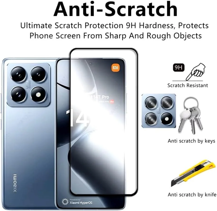 محافظ صفحه نمایش Zubitech برای Xiaomi 14T / Xiaomi 14T Pro شیشه حرارت دیده با سختی 9H، ضد اثر انگشت و ضد خش برای Xiaomi 14T / 14T Pro محافظ صفحه نمایش Zubitech برای Xiaomi 14T / Xiaomi 14T Pro شیشه حرارت دیده با سختی 9H، ضد اثر انگشت و ضد خش برای Xiaomi 14T / 14T Pro